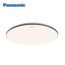松下(Panasonic)吸顶灯圆形卧室灯智能米家简约灯具明畔黑金36W