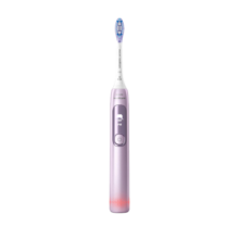 飞利浦（PHILIPS）电动牙刷情侣款 送女友/男友 结婚礼物5种模式智能显示屏2支护龈刷头钻石7系樱花粉