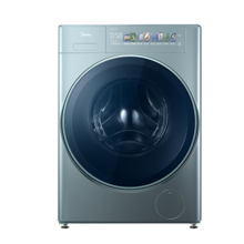 美的（Midea）滚筒洗衣机全自动 10KG家电大容量天然草本除菌超薄全嵌快净程序 1.1洗净比智能投放 元气轻氧系列 【洗烘款】MD100LAIR
