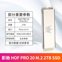影驰 名人堂 PRO固态硬盘M.2 NVME协议固态硬盘 SSD台式机笔记本通用固态硬盘 HOF PRO 2TB M.2 PCIe 4.0