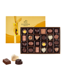歌帝梵（GODIVA）巧克力礼盒金装25颗比利时原装进口零食520情人节生日礼物送女友