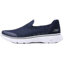 斯凯奇（Skechers）GOWALK男鞋春季网面透气一脚蹬休闲运动鞋 54158-NVY 海军蓝色 42.5