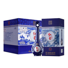 红星二锅头 清香型高度白酒 52度 500mL*6瓶 整箱装 节日送礼 蓝花十五