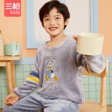 反季低价，三枪 迪士尼造型法兰绒儿童家居服套装（105~175cm）多款