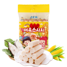 PLUS会员，需首购:Zek韩国进口 深海玉米鳕鱼肠90g*3件
