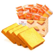 PLUS会员:百草味  牛奶紫薯南瓜吐司 500g *2箱