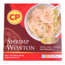 正大 馄饨虾肉 速冻云吞 早餐速食 虾肉馄饨 600g共50粒