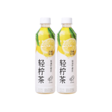 plus会员:喜茶（HEYTEA）轻柠茶 低糖低卡零脂 绿妍柠檬茶 450ml*15瓶