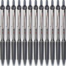 百乐（PILOT）BXRT-V5按动针管中性笔开拓王签字笔水笔 黑色 0.5mm 12支装