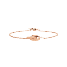 丹尼尔惠灵顿（DanielWellington） dw项链 女款小双环简约轻奢小众设计锁骨链生日礼物送女友 玫金手链款165mm-DW00400160