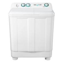 海尔（Haier）洗衣机半自动双缸双桶筒脱水机甩干机大容量家用双动力双杠波轮 【90 197BS】9KG操作简易+强力去污