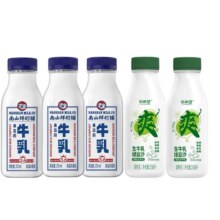 新希望 南山鲜奶铺牛乳瓶装牛奶 255ml*5瓶