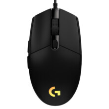 PLUS会员：罗技（G） G102 二代游戏鼠标 RGB鼠标 吃鸡鼠标 黑色