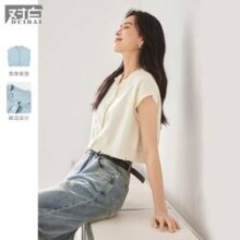 DUIBAI 对白 女式圆领针织马夹