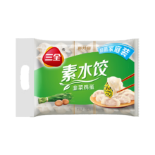 再降价、plus会员：三全 灌汤系列韭菜鸡蛋饺子1kg约54只 拍9件可选其他口味