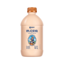 蒙牛欧式炭烧风味发酵乳活性乳酸菌炭烧酸奶家庭装原味1kg
