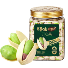 需plus会员：百草味 无漂白盐焗味开心果500g/罐