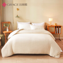 洁丽雅（Grace）新疆长绒棉 棉花纤维秋冬被芯  6斤200*230cm 白