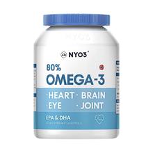 NYO3挪威进口深海鱼鱼油软胶囊高浓缩omega3中老年鱼肝油 1瓶