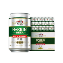 Harbin Beer 哈尔滨啤酒 哈啤醇爽 9度冰爽啤酒 330ml*24听