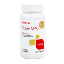 GNC健安喜 辅酶Q10泛醇软胶囊 还原型辅酶 200mg*30粒 高含量易吸收 海外原装进口