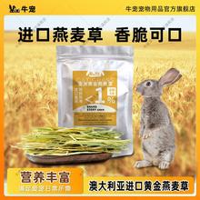 牛宠 澳洲黄金燕麦草优质新鲜人工草段兔子龙猫豚鼠荷兰猪幼兔食用干草
