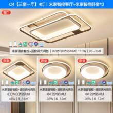 雷士照明现代简约led北欧吸顶灯具套餐温馨浪漫客厅灯卧室灯灯具套餐