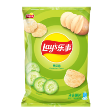 限地区、PLUS会员：乐事（Lay's）薯片 休闲零食 膨化食品 黄瓜味 75克*3件