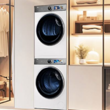 预售、PLUS会员：Haier 海尔 XQG100-BD14386WTLU1+HGY100-F386WU1 洗烘套装 10Kg