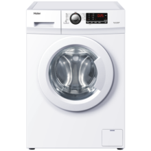 海尔（Haier）7公斤滚筒洗衣机全自动小型家用 变频超薄 节能平稳 除菌螨 迷你29W（珍珠白）