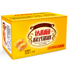 概率券、plus会员:达利园 面包 欧式蛋糕鸡蛋味 1500g *2件