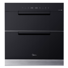 美的（Midea）消毒柜家用 嵌入式 厨房餐具碗柜碗筷 紫外线二星消毒 105L三层三门分腔大容量 婴儿童锁110YQ2