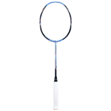 李宁（LI-NING） 羽毛球拍锋影系列全面速度型快速回弹单拍进阶高端羽拍张楠同款 锋影900月MAX(3U)蓝（可定磅数）