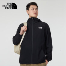 The North Face北面休闲外套男春夏新款户外运动服防风防泼水透气舒适连帽夹克 JK3 XL