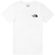 北面（The North Face）短袖T恤男经典款 圆领宽松休闲舒适印花透气夏季户外半袖875S FN4/白色 XL/180