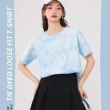 京东会员：回力 扎染短袖T恤女2024年夏季新款 多款多色*3件