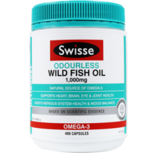 斯维诗Swisse深海鱼油软胶囊通血管 降血脂omega3高纯度非鱼肝油dha中老人成人学生送礼 【无腥味加强版】深海鱼油1500mg 1瓶