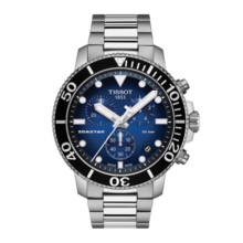 天梭（TISSOT）瑞士手表 海星系列腕表 钢带石英男表 T120.417.11.041.01