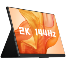 六维鲨便携式显示器2k144hz15.6英寸电脑笔记本外接触摸便携屏switch手机Ps5游戏电竞 15.6英寸 2K144Hz 非触【G15Q26】