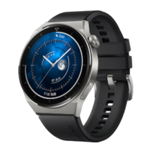HUAWEI 华为 GT3 Pro 活力款 蓝牙版 智能手表 46mm 银色钛金属表壳 黑色氟橡胶表带（GPS、血氧、ECG）