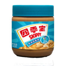 四季宝（SKIPPY）柔滑花生酱 早餐面包酱 调味酱料 拌饭拌面酱沙拉酱烘焙原料340g