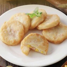 需入会、Plus会员:真尝家x上海德兴馆 彩蔬虾饼 210g