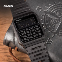卡西欧（CASIO）复古时尚液晶显示运动学生手表CA-53WF-1BDF