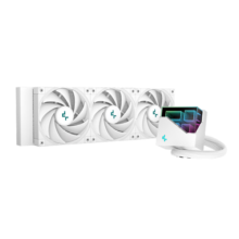 九州风神（DEEPCOOL）冰魔方360CPU一体式水冷散热器白（无限镜像冷头/三相六极马达/PWM调速/磁吸定位安装）