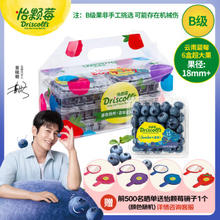 怡颗莓 Driscoll's云南蓝莓经典超大果18mm+6盒装 新鲜水果