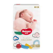 京东百亿补贴、PLUS会员：Huggies 好奇 金装纸尿裤 婴儿尿不湿超薄柔软超大吸力透气 L72片