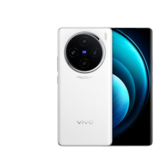 vivo X100 新品上市 蓝晶x天玑9300旗舰芯片 蔡司影像 120W双芯闪充  5G拍照手机 白月光 12GB+256GB