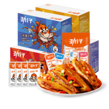 PLUS会员，京东百亿补贴：劲仔 深海小鱼 袋装 40g 混合口味