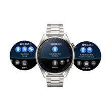 HUAWEI 华为 WATCH 3 Pro New 时尚款 eSIM智能手壳 棕色真皮表带（GPS、血氧、ECG）