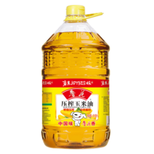 鲁花 食用油  物理压榨  玉米油6.18L  新老包装随机发放